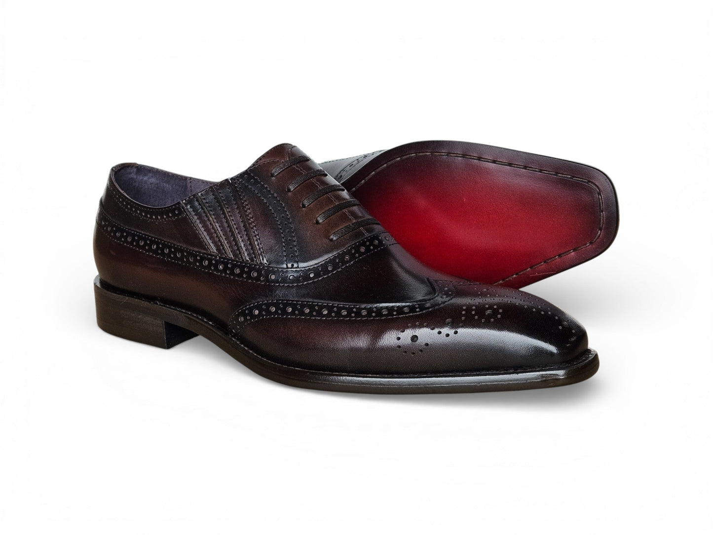 Carrucci Wingtip Slip-on Oxford