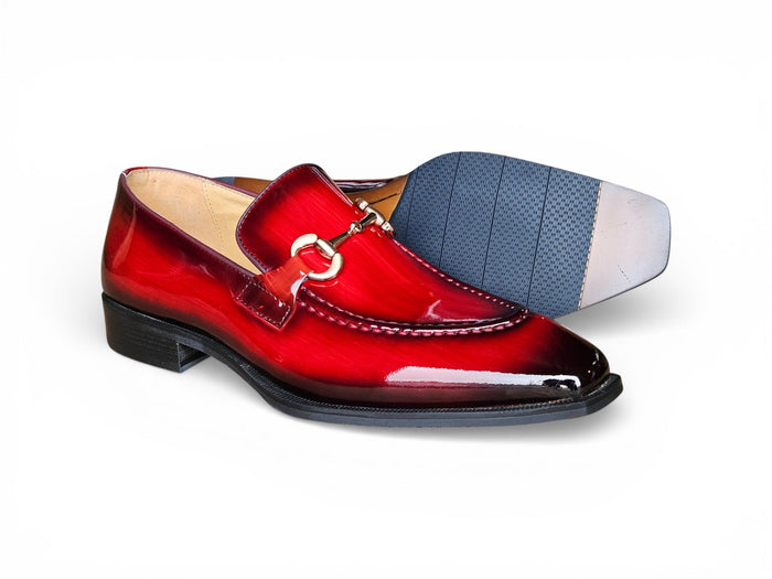 Carrucci Patent Leather Buckle Loafer