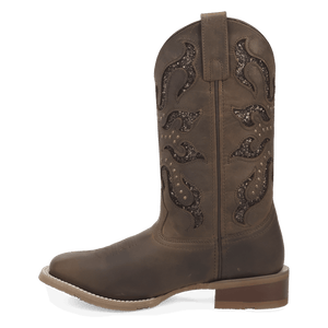 Laredo Lonestar Lace Leather Boot - Classic Western Style