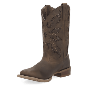 Laredo Lonestar Lace Leather Boot - Classic Western Style