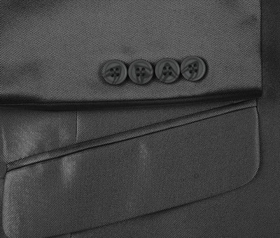 Black Slim Fit Sharkskin Italian Styled 2 Piece Suit 5 SO6207-1-SLIM  - from alligatorwarehouse.com