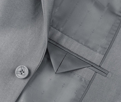 Gray Regular Fit Sharkskin Italian Styled 2 Piece Suit 4 SO6207-2-CLASSIC  - from alligatorwarehouse.com