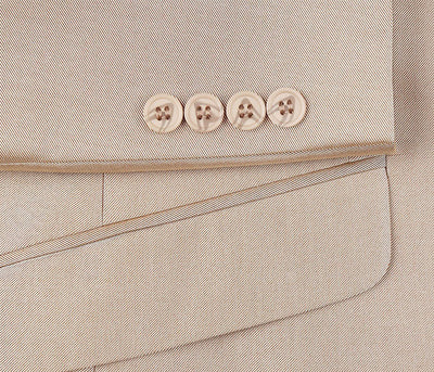 Beige Regular Fit Sharkskin Italian Styled 2 Piece Suit 6 SO6207-3-CLASSIC  - from alligatorwarehouse.com