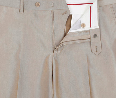 Beige Regular Fit Sharkskin Italian Styled 2 Piece Suit 7 SO6207-3-CLASSIC  - from alligatorwarehouse.com