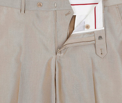 Beige Slim Fit Sharkskin Italian Styled 2 Piece Suit 7 SO6207-3-SLIM  - from alligatorwarehouse.com