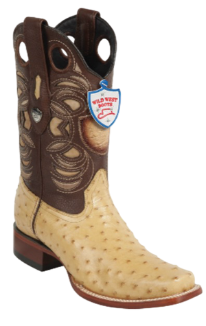 Wild West Botas de Avestruz Horma Rodeo Orix