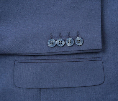 Regular Fit 2 Piece Notch Lapel 2 Button Suit In Blue 5 SO62106-3-CLASSIC2PC  - from alligatorwarehouse.com