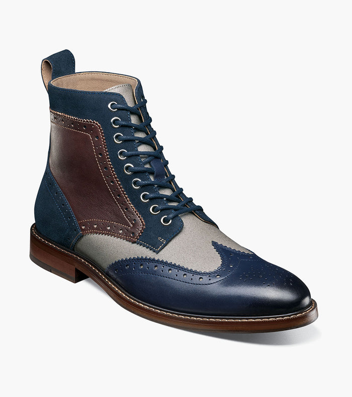 Stacy Adams Finnegan Wingtip Lace Up Boot by Stacy Adams Shoes