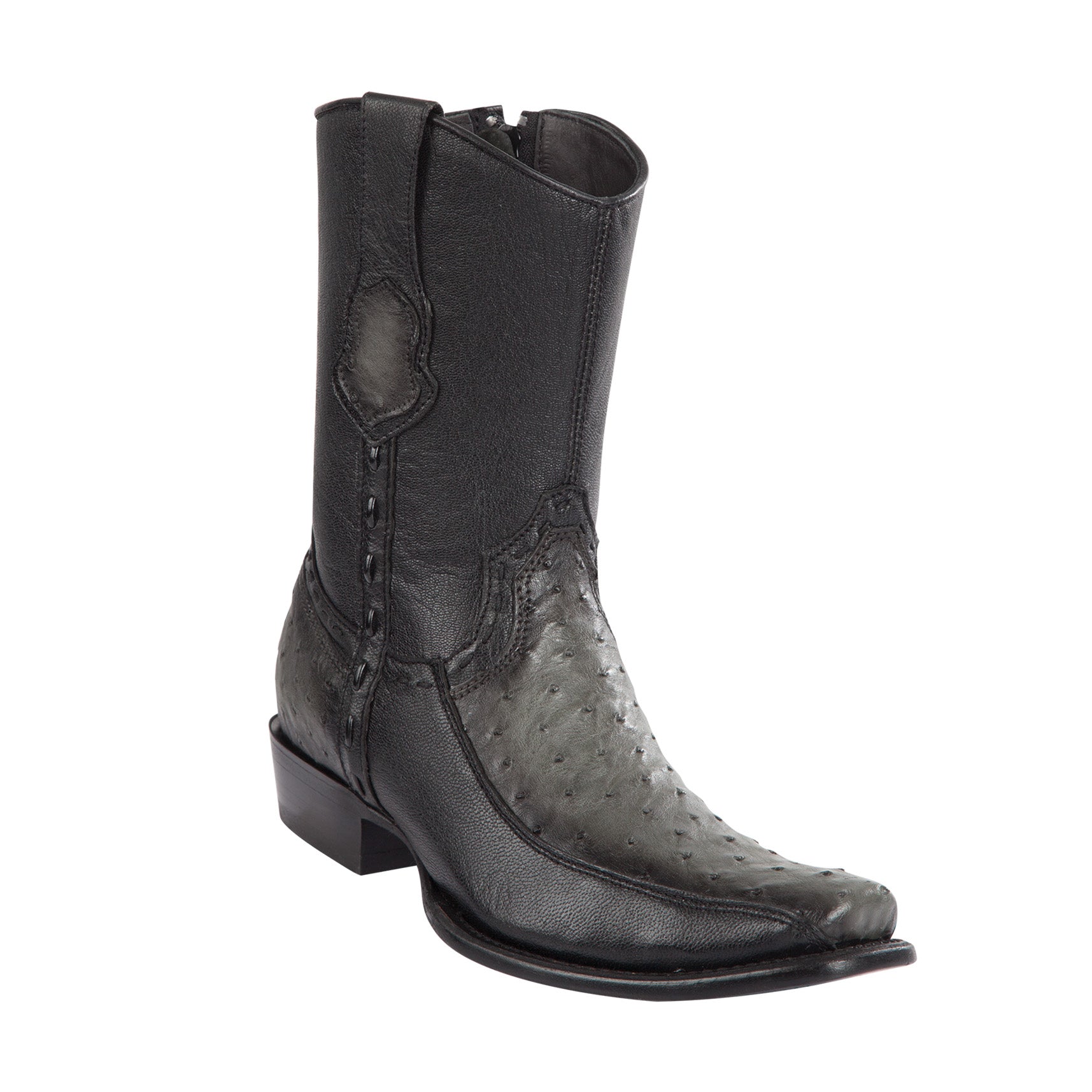 Grey short cowboy boot