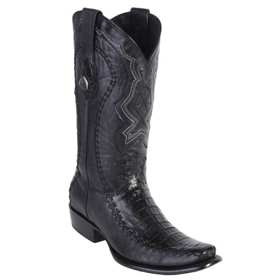 Western Boots Caiman Belly Semi Square Toe 2   - from alligatorwarehouse.com