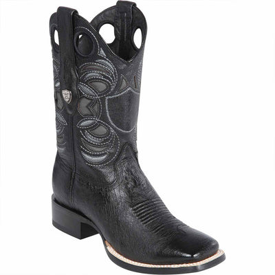 Ostrich Belly Ranch Toe Western Boots 1   - from alligatorwarehouse.com