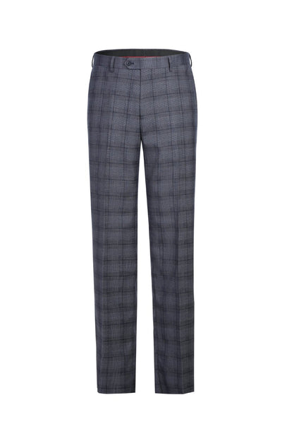 Lozano Collection - Men's 2 Piece Regular Fit Gray Windowpane Suit 3 SO6293-30-CLASSIC  - from alligatorwarehouse.com