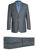 Lozano Collection - Men's 2 Piece Regular Fit Gray Windowpane Suit 2 SO6293-5-Classic2PC  - from alligatorwarehouse.com