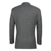 Men's 2 Piece Slim Fit Gray Check Double Breasted Suit 2 SO6293-44-NEWSLIM  - from alligatorwarehouse.com