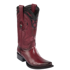 Burgundy Lizard Cowboy Boots