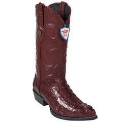 Men's Caiman Tail Cowboy Boots J Toe - VaqueroBoots.com - 3