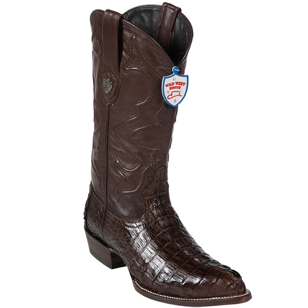 Men's Caiman Tail Cowboy Boots J Toe - VaqueroBoots.com - 5