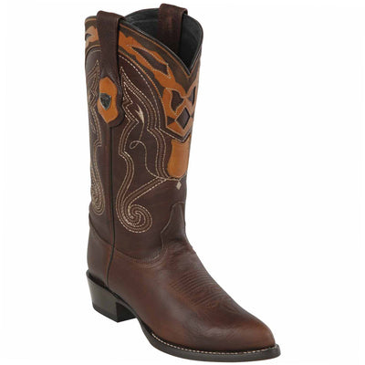 Walnut Brown Cowboy Boots J-Toe 1   - from alligatorwarehouse.com