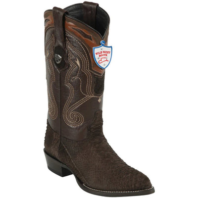 Brown Snakeskin Boots 1   - from alligatorwarehouse.com