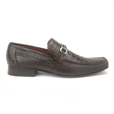 Brown Genuine Caiman Belly & Lizard Slip On By Los Altos 2   - from alligatorwarehouse.com