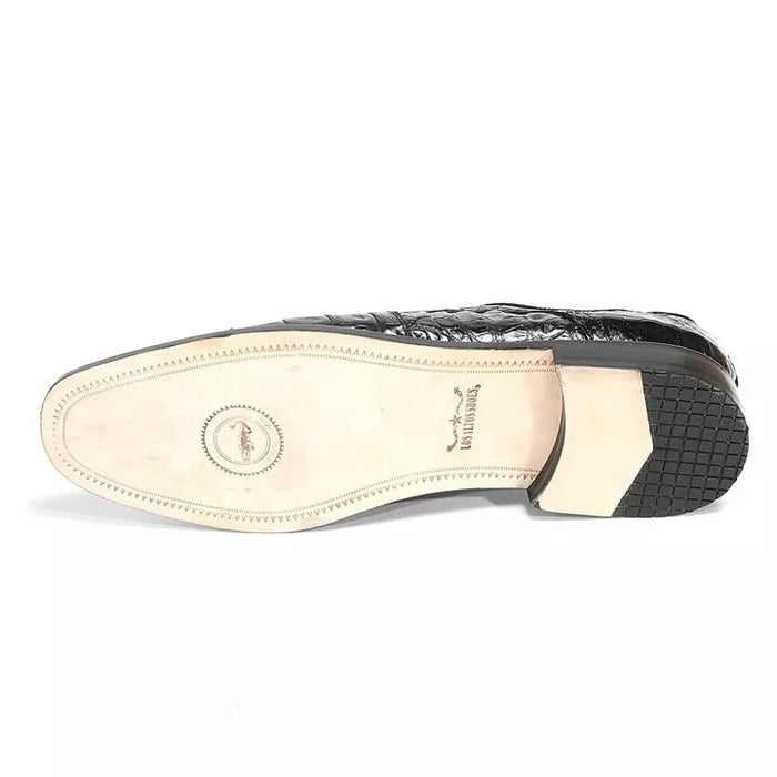 Los Altos Black Genuine Caiman Oxford