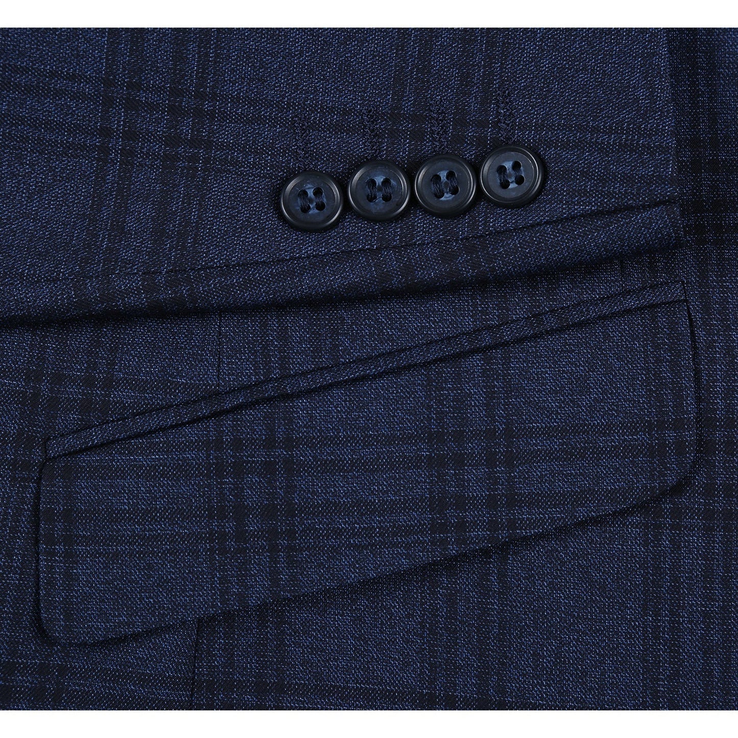 293-21 Men's Slim Fit Stretch Checked Suits