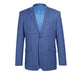 293-10 Men's 2-Piece Slim Fit Windowpane Check Dress Stretch Suit