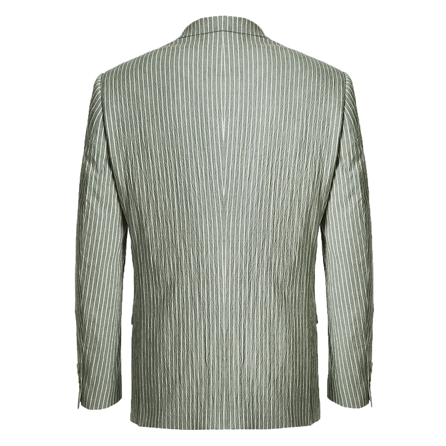 611-1 Men's Slim Fit Notch Lapels Gray Stripe Cotton Suits 2 SO6611-1 slim suits_38L  - from alligatorwarehouse.com