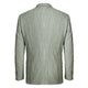 611-1 Men's Slim Fit Notch Lapels Gray Stripe Cotton Suits