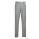 293-15 Men's Slim Fit Notch Lapels Light Gray Check Suits