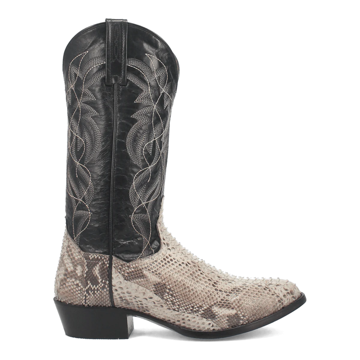 Dan Post Men's Manning Python Snakeskin Round Toe Boots - Natural