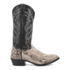 Dan Post Men's Manning Python Snakeskin Round Toe Boots - Natural 2 DP3036_7_D  - from alligatorwarehouse.com