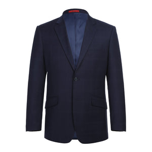 293-29 Men's Slim Fit Checked Suits