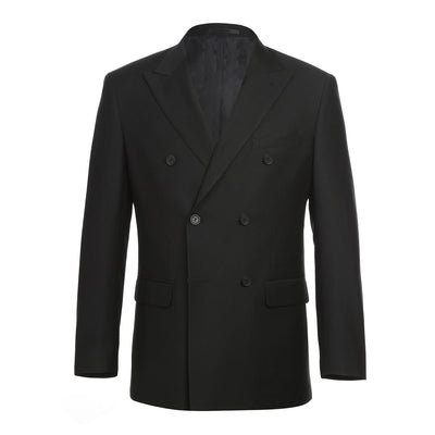 201-1 Men's Double-Breasted Peak Lapel Slim Fit Suit 2 SO6201-1 DB PEAK slim suits_34S  - from alligatorwarehouse.com