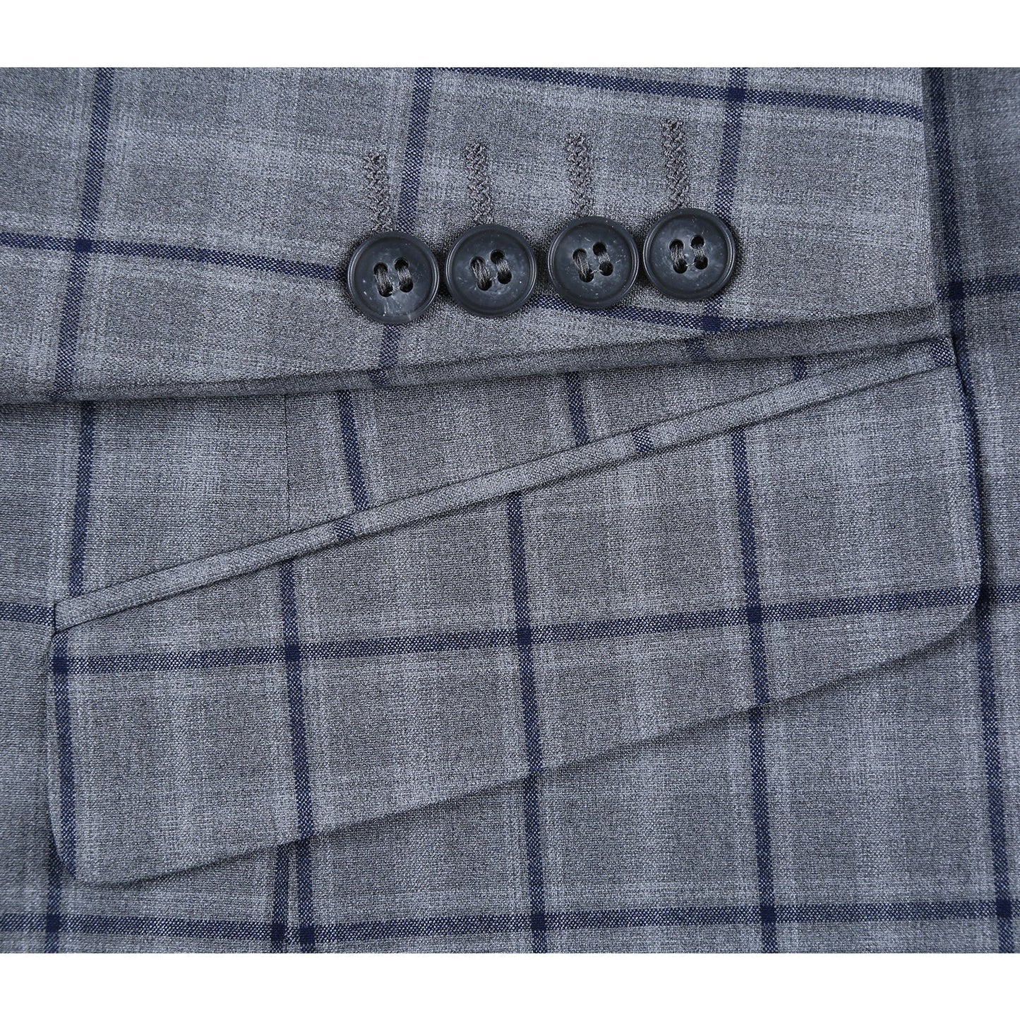 293-20 Men's Slim Fit Stretch Checked Suits