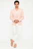 Men’s Blush Pink Slim Fit Blazer – Stylish Two-Button Sport Coat with Notch Lapel 5   - from alligatorwarehouse.com