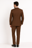 Men’s Light Brown Tuxedo Suit with Black Satin Lapel – 3 Piece Formal Wedding & Prom Outfit - Country Look 6   - from alligatorwarehouse.com