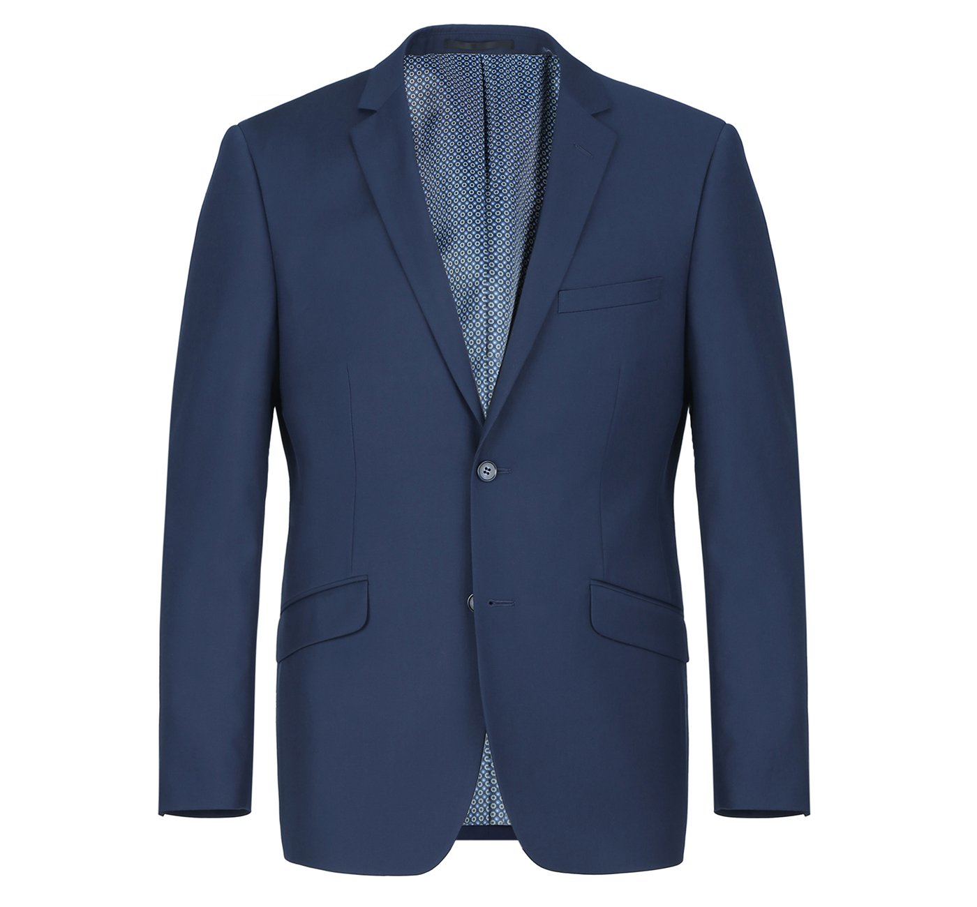 2110-19 Men's Slim Fit Solid Stretch 2-Piece Suit