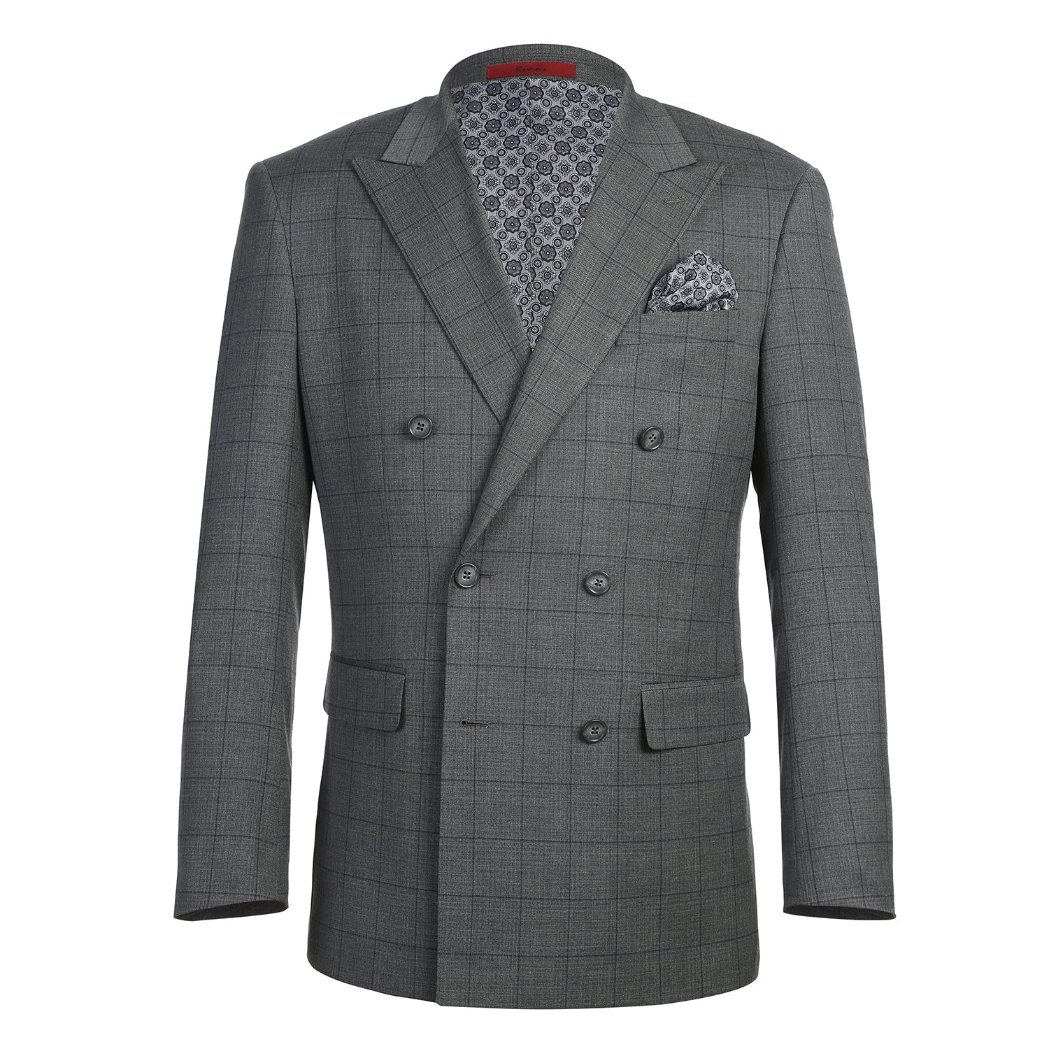 293-44 Men's Double-Breasted New Slim Fit Suits 2 SO6293-44 new slim suits_36R  - from alligatorwarehouse.com
