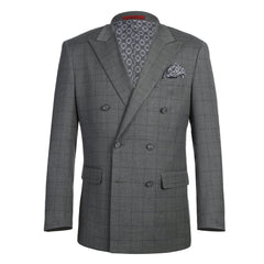 293-44 Men's Double-Breasted New Slim Fit Suits