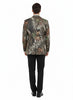 Mens Houndstooth Double-Breasted Overcoat – Classic Black and White Wool Blend Peacoat Wool Fabric 4   - from alligatorwarehouse.com