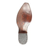 Men's King Exotic Snip Toe Ostrich Leg Boots Handcrafted Burnished Cognac (494RD0557) 2   - from alligatorwarehouse.com