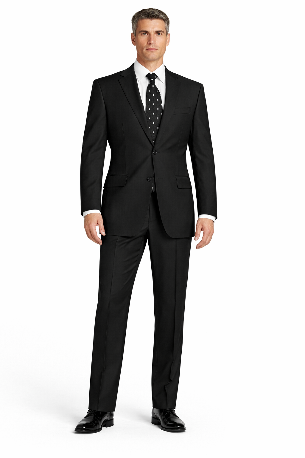 2 Button Suit in Black