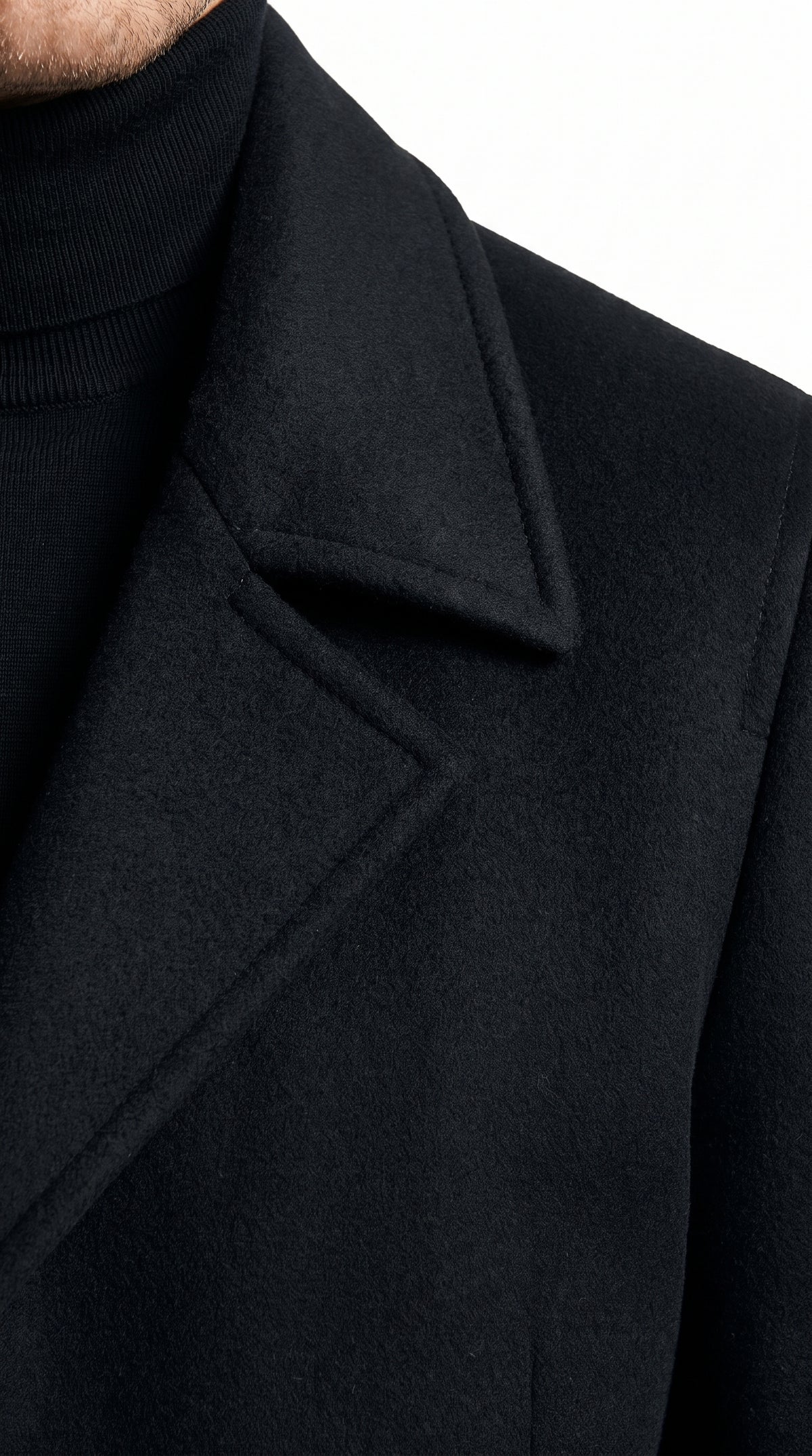 Men's Black Full-Length Duster Maxi Coat – Classic 4-Button Long Overcoat, Gothic Trench Coat & Winter Formal Outerwear