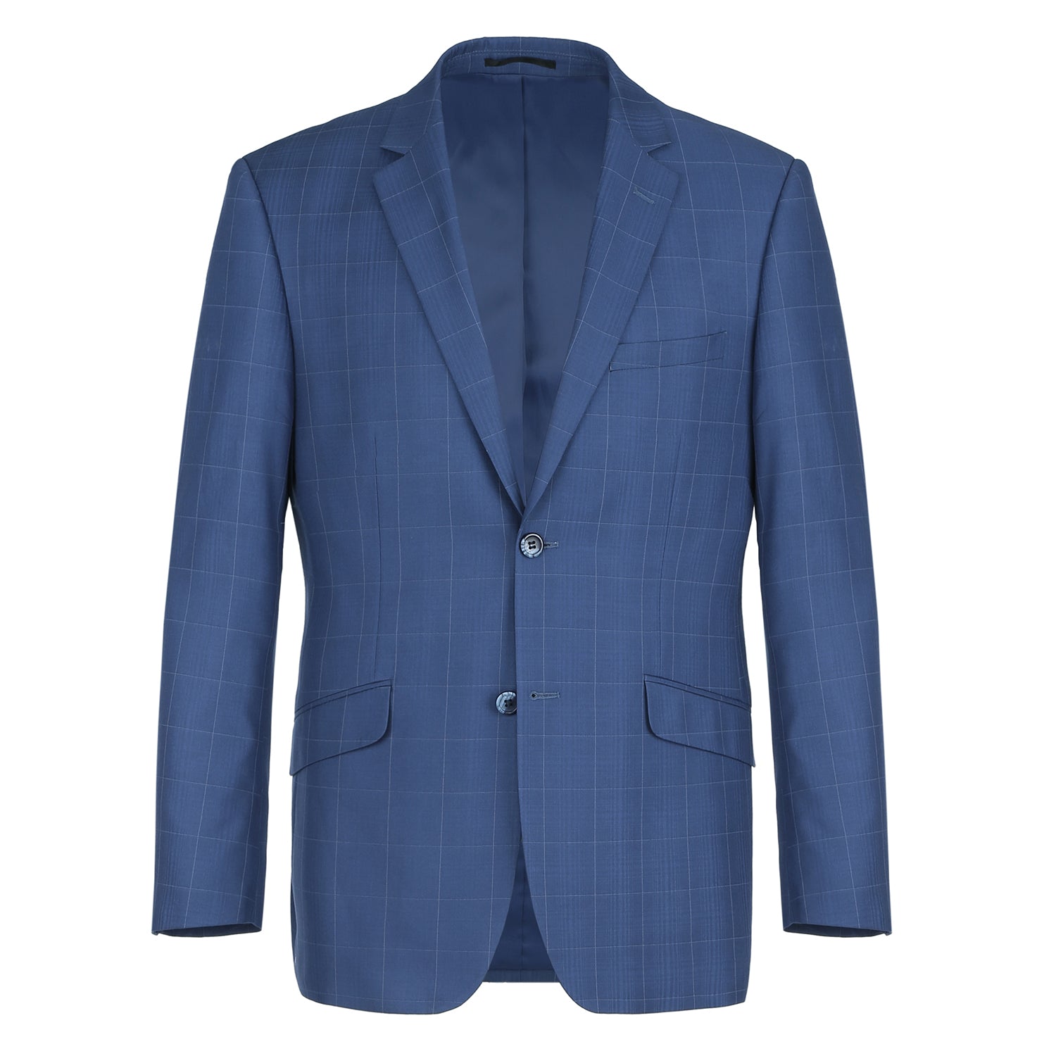 291-20 Men's Slim Fit 2-Piece Single Breasted Check Dress Suit 2 SO6291-20 slim suits_36S  - from alligatorwarehouse.com