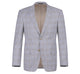 292-7 Men's Slim Fit 2-Piece Single Breasted Check Dress Suit