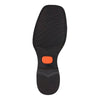 Men's King Exotic Teju Lizard Square Toe Boots With Saddle Handmade Black (48230705) 2   - from alligatorwarehouse.com
