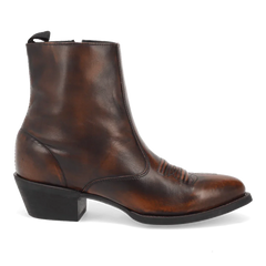Laredo Men's Fletcher Leather Round Toe Boots with Zipper - Tan