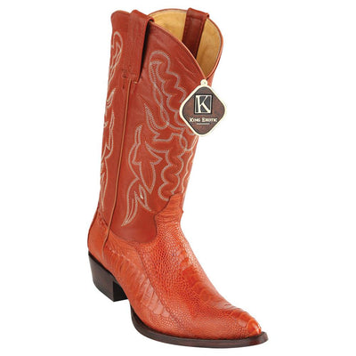 King Exotic Ostrich Leg Traditional Cowboy Boot J-Toe 3 -01  - from alligatorwarehouse.com