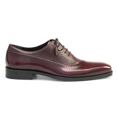 Mezlan Postdam Burgundy Calfskin Leather Mens Oxford 3   - from alligatorwarehouse.com